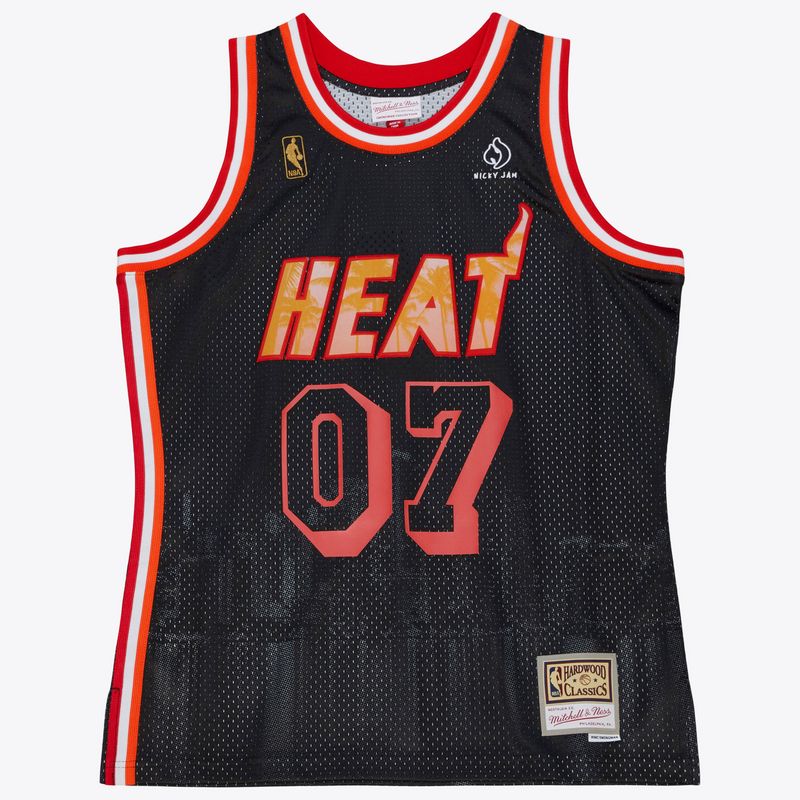 Mitchell & Ness Miami Heat Black Nicky Jam x Mn Swingman Jersey
