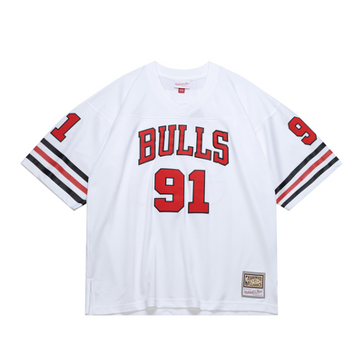 Mitchell & Ness Dennis Rodman Chicago Bulls White Audible Fashion Jersey