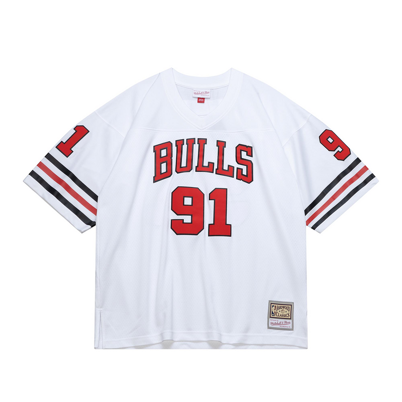 Mitchell & Ness Dennis Rodman Chicago Bulls White Audible Fashion Jersey