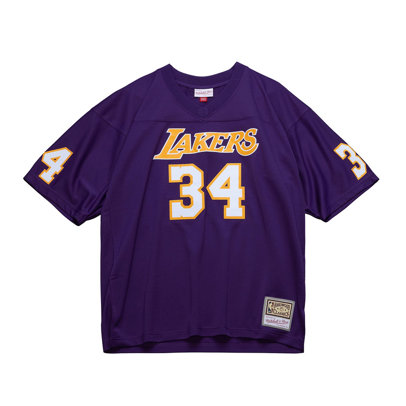 Mitchell & Ness Shaquille O'neal Los Angeles Lakers Purple Audible Fashion Jersey