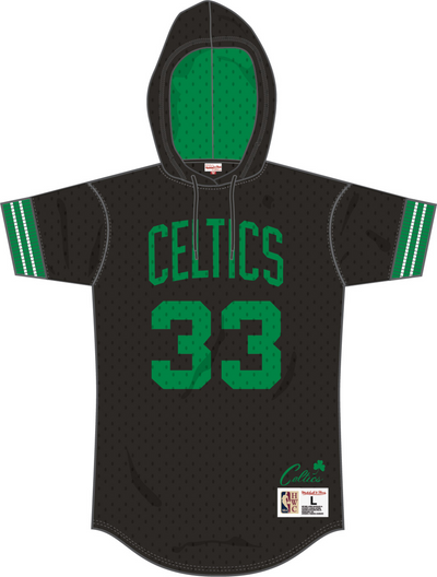 Mitchell & Ness Larry Bird Boston Celtics 1986 Black N&n Mesh Hoodie