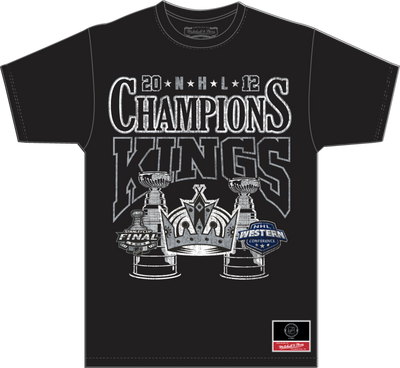 Mitchell & Ness Los Angeles Kings Black Big Champ T-Shirt