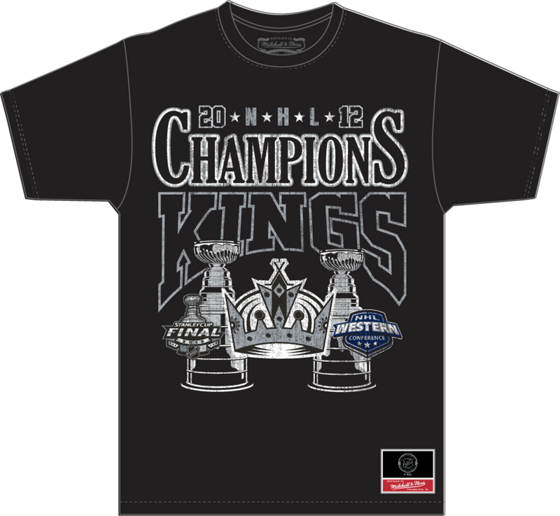 Mitchell & Ness Los Angeles Kings Black Big Champ T-Shirt