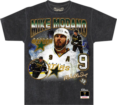 Mitchell & Ness Mike Modano Dallas Stars Black Legendary Collage T-Shirt