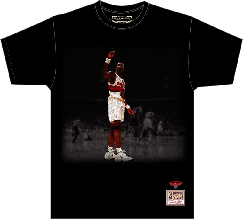 Mitchell & Ness Dikembe Mutombo Atlanta Hawks Black Moments T-Shirt