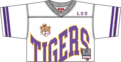 Mitchell & Ness Women's LSU Tigers White Cropped Fashion Jersey