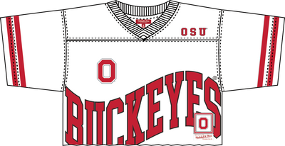 Mitchell & Ness Women's Ohio State White Cropped Fashion Jersey