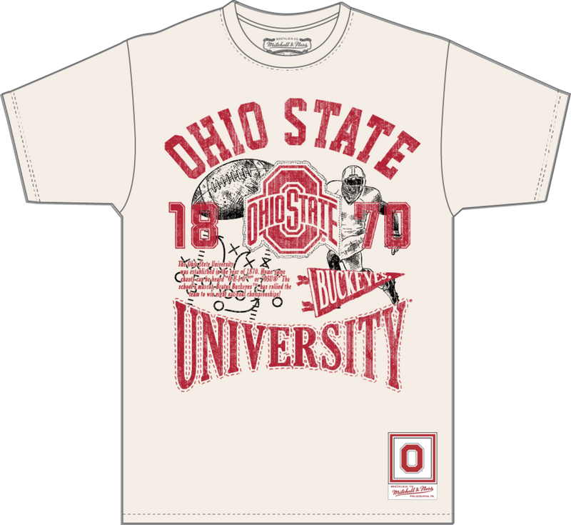 Mitchell & Ness Ohio State Natural Heritage Scholar T-Shirt