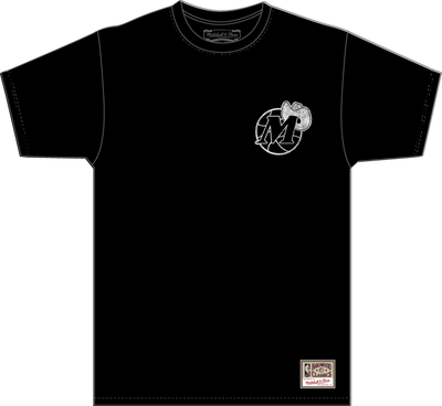 Mitchell & Ness Dallas Mavericks Black Overlap T-Shirt