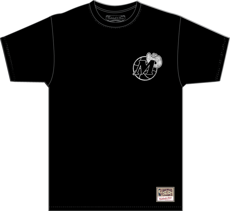 Mitchell & Ness Dallas Mavericks Black Overlap T-Shirt