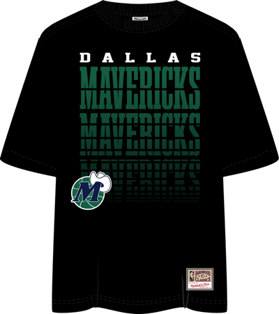 Mitchell & Ness Women's Dallas Mavericks Black Fade Away T-Shirt