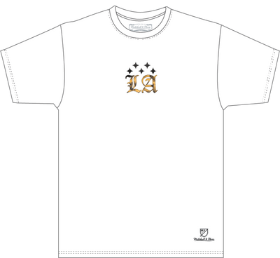 Mitchell & Ness LA Galaxy 1996 White Wordmark T-Shirt