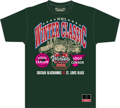 Mitchell & Ness Dark Green Wc 24 City Tour T-Shirt