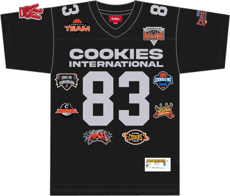 Mitchell & Ness Black M&N x Cookies Football Jersey