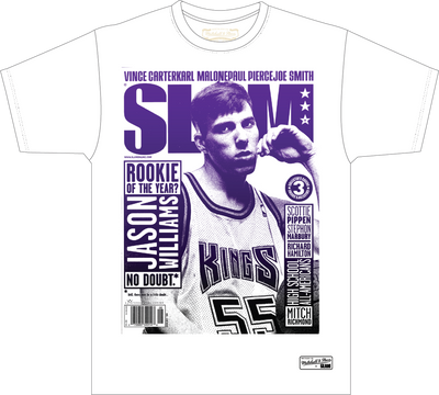 Jason Williams Sacramento Kings Mitchell & Ness SLAM Gradient T-Shirt - White