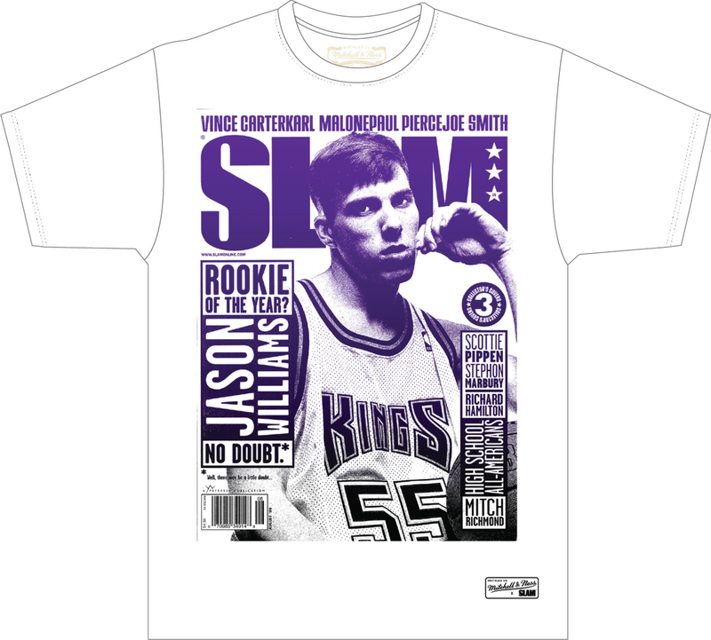 Jason Williams Sacramento Kings Mitchell & Ness SLAM Gradient T-Shirt - White