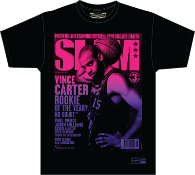 Mitchell & Ness Vince Carter Toronto Raptors Black Slam Gradient T-Shirt
