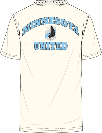 Mitchell & Ness Minnesota United FC Cream Double Hit T-Shirt Mn