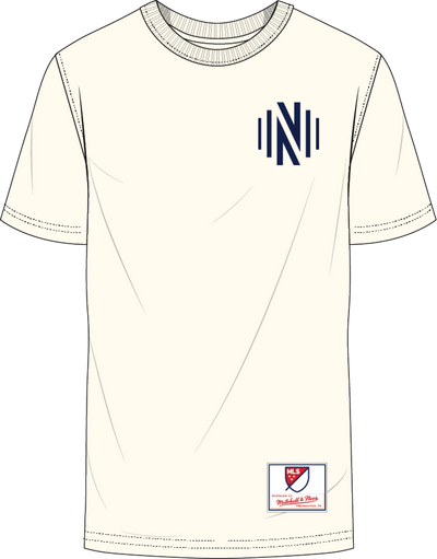 Mitchell & Ness Nashville SC Cream Double Hit T-Shirt