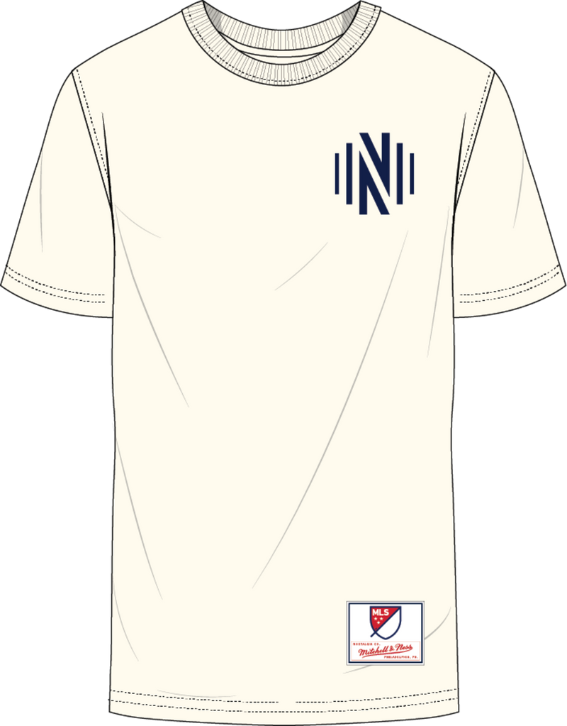 Mitchell & Ness Nashville SC Cream Double Hit T-Shirt