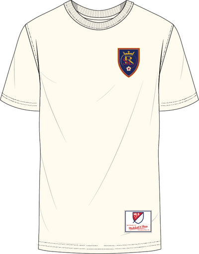 Mitchell & Ness Real Salt Lake Cream Double Hit T-Shirt