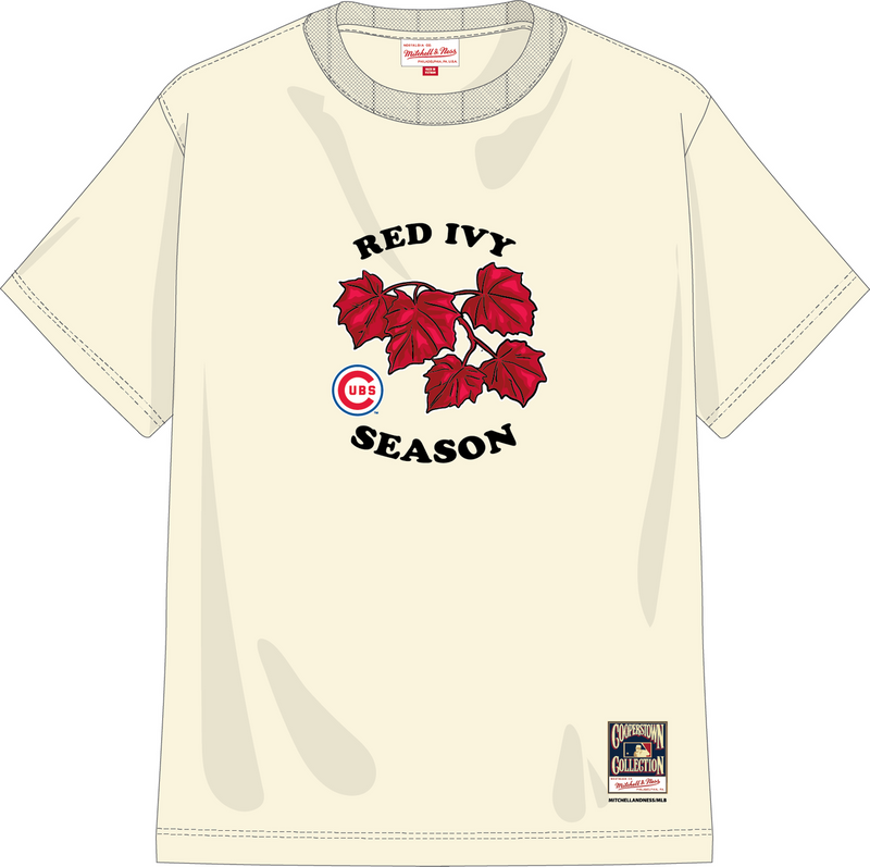 Mitchell & Ness Chicago Cubs Cream Small Logo Graphic T-Shirt