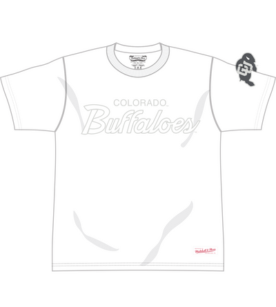 Mitchell & Ness University of Colorado Boulder White Wind Up Classic T-Shirt Buffaloes
