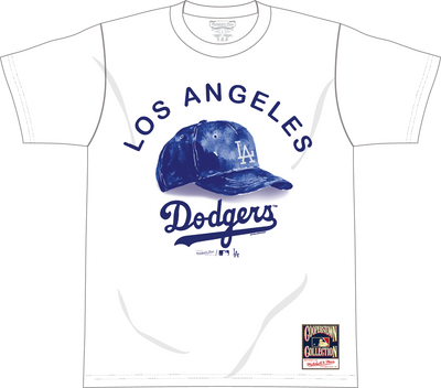 Mitchell & Ness Los Angeles Dodgers White Cutter Classic T-Shirt