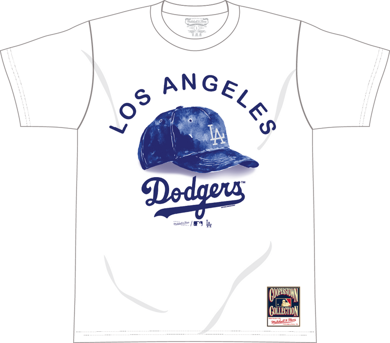Mitchell & Ness Los Angeles Dodgers White Cutter Classic T-Shirt