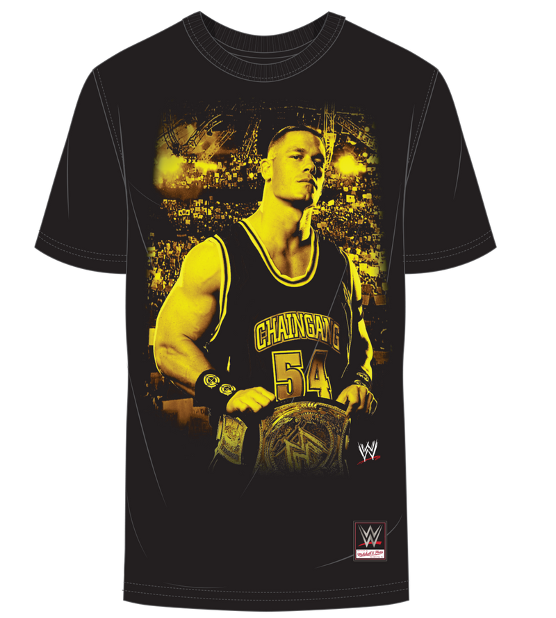 Mitchell & Ness John Cena Wrestlemania Black Gold Achievement 2.0 T-Shirt
