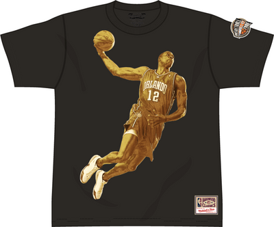 Mitchell & Ness Dwight Howard Orlando Magic Black Ultimate Player Gold T-Shirt
