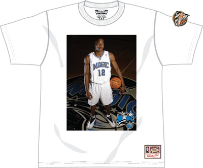 Mitchell & Ness Dwight Howard Orlando Magic White Rookie Photo T-Shirt