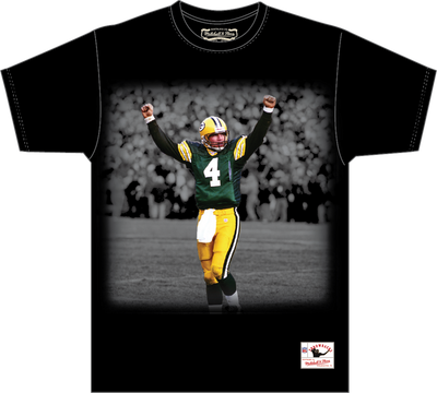 Mitchell & Ness Brett Favre Green Bay Packers Black Moments T-Shirt