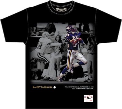 Mitchell & Ness Randy Moss Minnesota Vikings Black Moments T-Shirt