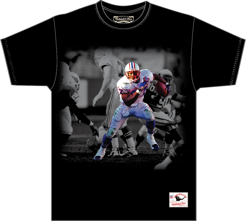 Mitchell & Ness Eddie George Tennessee Titans Black Moments T-Shirt