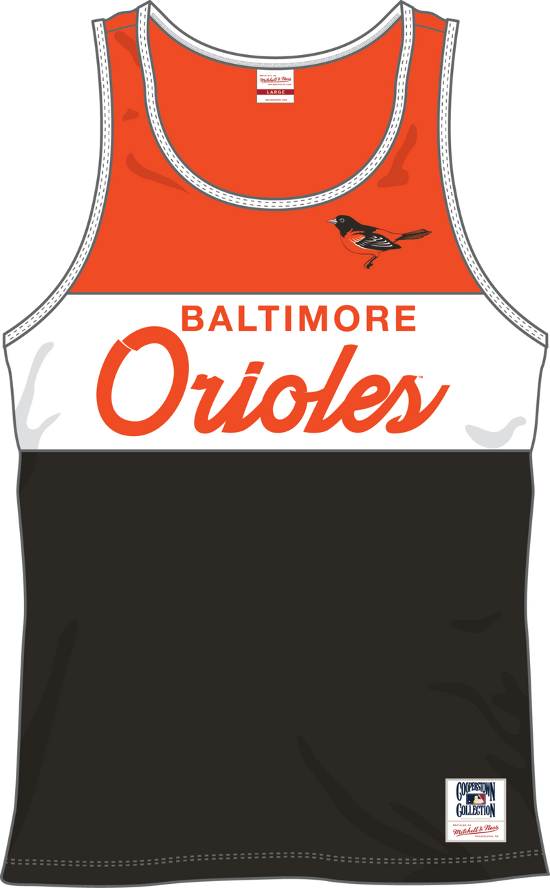 Mitchell & Ness Baltimore Orioles Black Head Coach Tank
