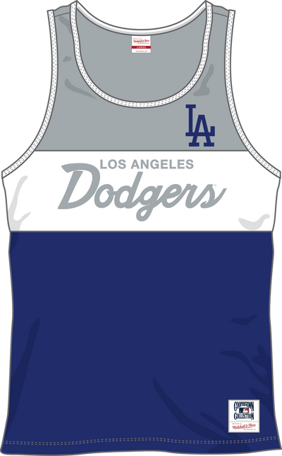 Mitchell & Ness Los Angeles Dodgers Royal Head Coach Tank