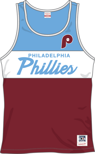Mitchell & Ness Philadelphia Phillies Cardinal Head Coach Tank