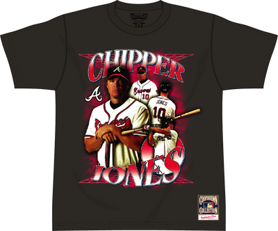 Mitchell & Ness Chipper Jones Atlanta Braves Black Legendary Collage T-Shirt