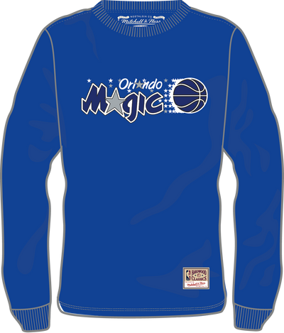 Mitchell & Ness Orlando Magic Royal Classic Logo Long Sleeve T-Shirt