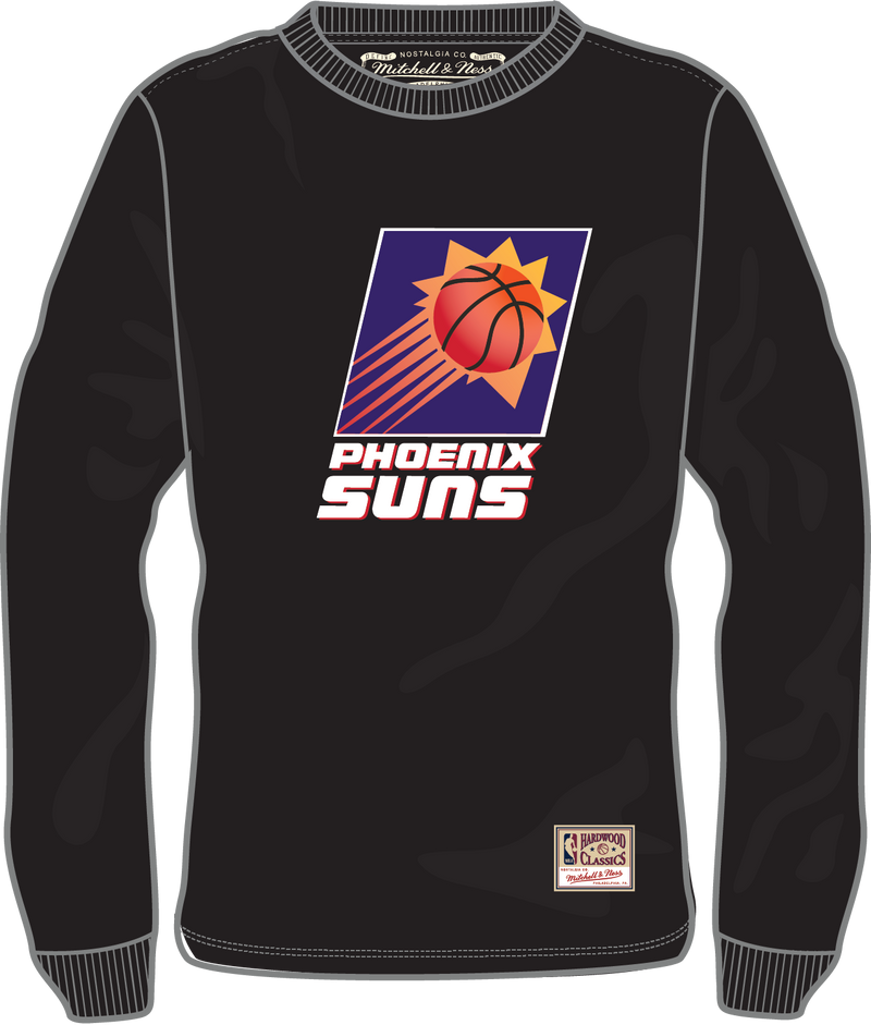 Mitchell & Ness Phoenix Suns Black Classic Logo Long Sleeve T-Shirt