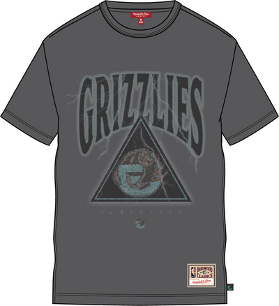 Mitchell & Ness Women's Vancouver Grizzlies Grey Logo Boyfriend T-Shirt