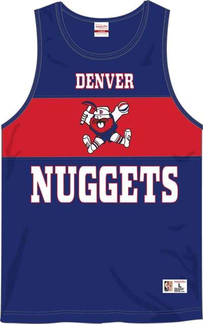 Mitchell & Ness Denver Nuggets Royal Vintage Logo Retro Cb Tank