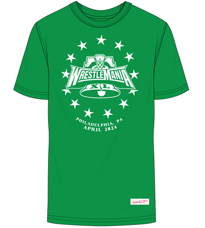 Mitchell & Ness WrestleMania Kelly Green Wm40 Revolution T-Shirt