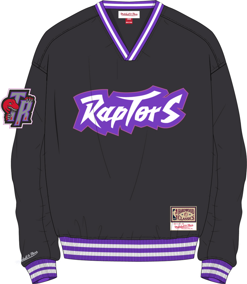 Mitchell & Ness Toronto Raptors Black Neon World Pullover