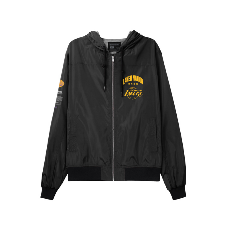 Mitchell & Ness Los Angeles Lakers Black Crew Sweatshirt Jacket