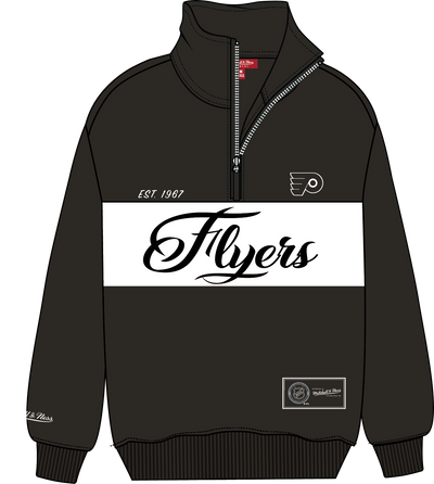 Mitchell & Ness Women's Philadelphia Flyers Black Quarter Zip