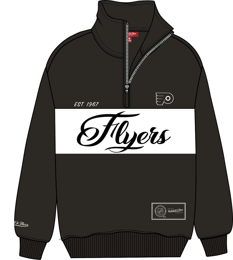 Mitchell & Ness Women's Philadelphia Flyers Black Quarter Zip