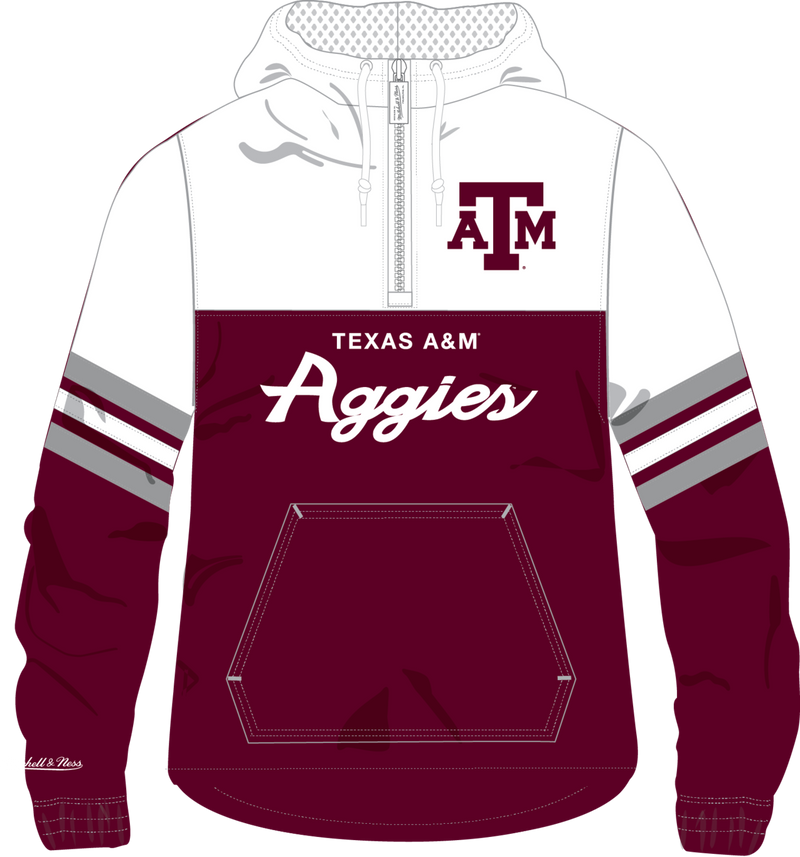 Mitchell & Ness Texas A&m University Head Coach Lightweight Windbreaker Anorak Aggies
