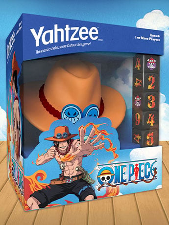 Usaopoly Yahtzee One Piece Fire Fist Ace Edition Dice Game